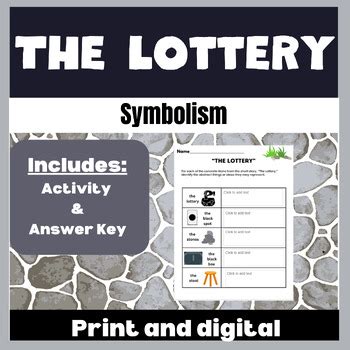 symbols in the lottery shirley jackson|examples of irony in the lottery.